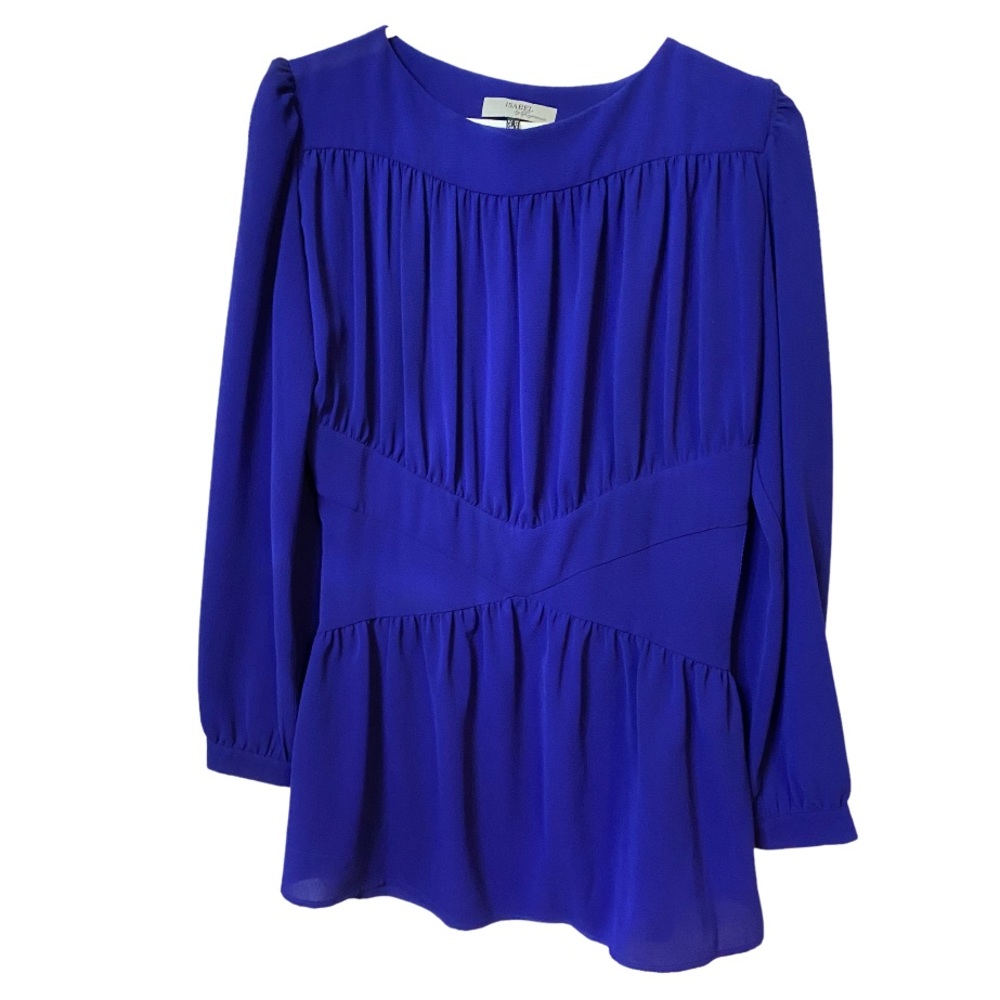 Cris cross Royal blue long sleeve blouse size 8